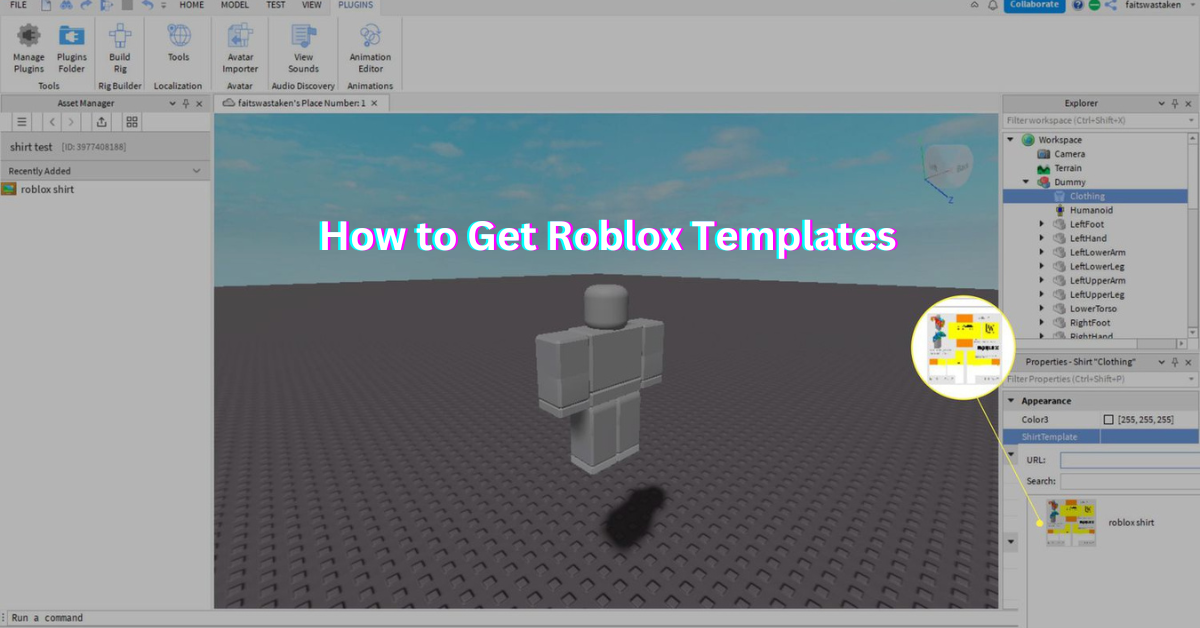 How to Get Roblox Templates