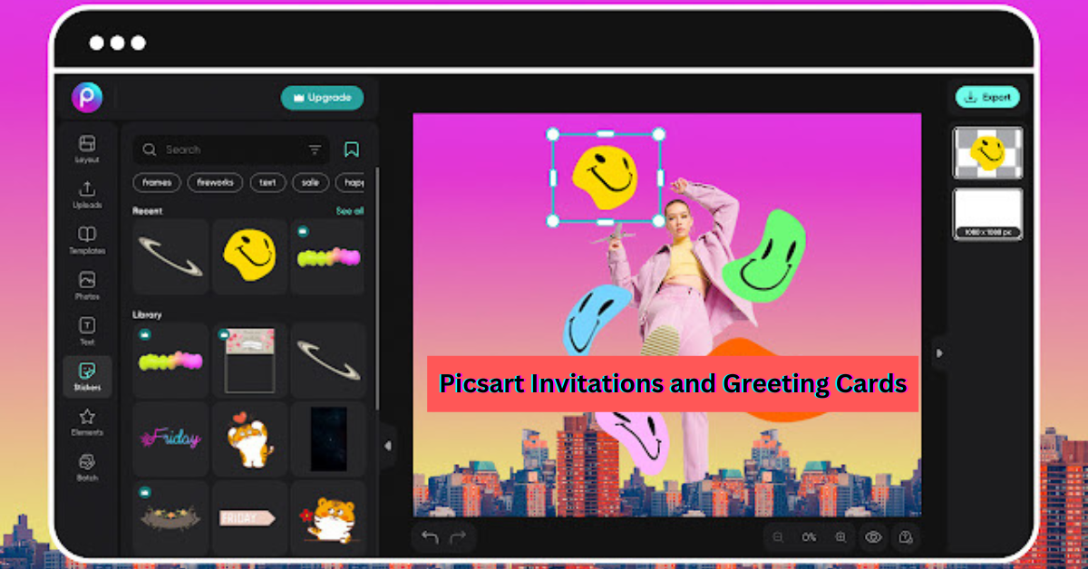 Picsart Invitations and Greeting Cards