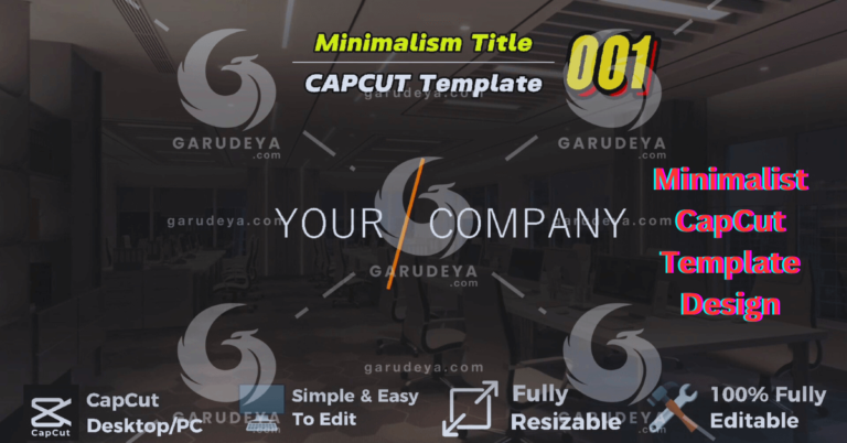 Minimalist CapCut Template Design