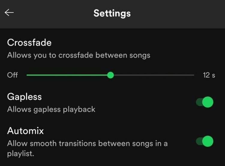 gapless playback